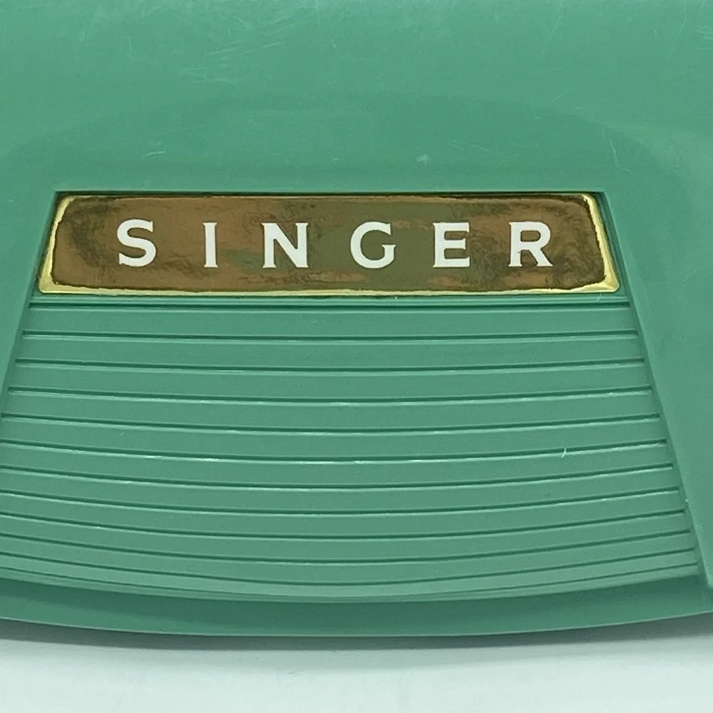 Singer Buttonholer Sewing Machine Attachment 1960 In Green Case Vintage Retro